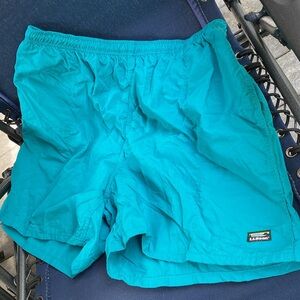 L.L. Bean Swim Trunks XL Green? Teal? Turquoise? Unsure of Color